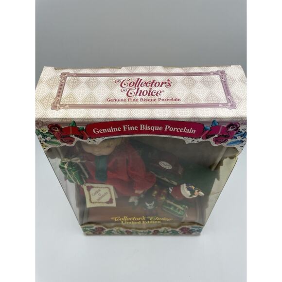 Collector's Choice Limited Edition Fine Bisque Porcelain Doll Christmas ~NEW ~ - Picture 7 of 11